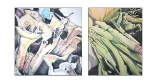 Left to right, Trumpet Mushrooms and Harvest/Angel Beth Smith